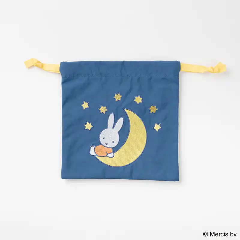 miffy ミッフィー MIFFY BLUE FLOWER 巾着 ネイビー/MIFF-208C